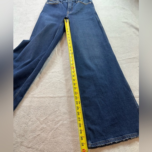 Good American Good Skate High Waist Wide Leg Jeans Size 4/27 - Picture 5 of 9